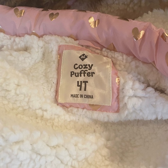 Cute Pink Sherpa Lined Coat - Picture 2 of 6